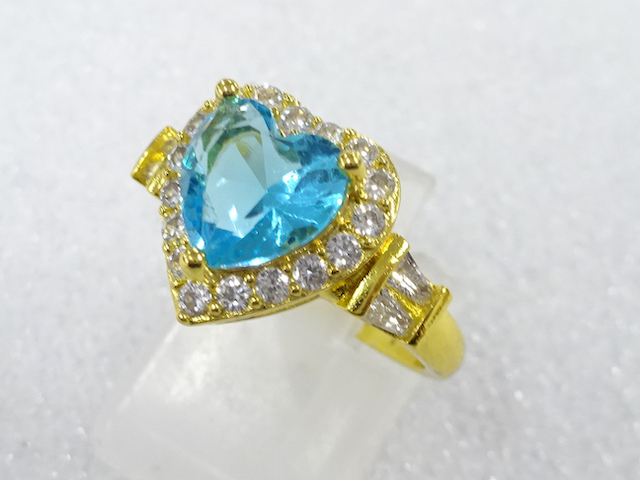 COLORED STONE FASHION RING / JP SIZE 13
